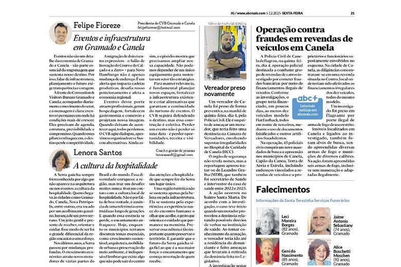 Artigo Felipe Fioreze no JG